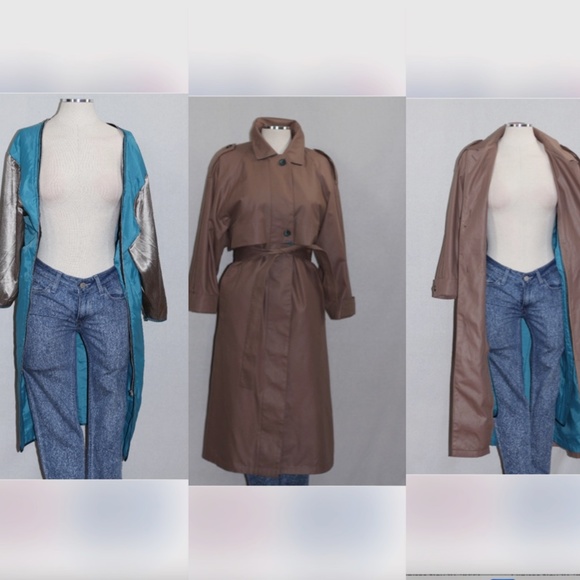 London Fog Double Breasted Trench Coat & Vest - Picture 14 of 16